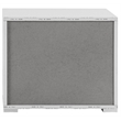 Pemberly Row 2-Drawer Nightstand Engineered Wood White Gloss Finish