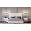 Pemberly Row 2-Drawer Nightstand Engineered Wood White Gloss Finish