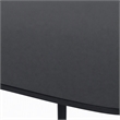 Pemberly Row Tubular Metal Coffee Table with Black Marble Top