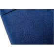 Pemberly Row Microfiber Fabric & Chrome Accent Chair in Blue and Gold