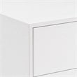 Pemberly Row 6-Drawer MDF Wood Dresser in White High Gloss