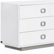Pemberly Row 6-Drawer MDF Wood Dresser in White High Gloss