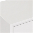 Pemberly Row Modern Buffet with High Gloss Finish and Stainless Steel Legs