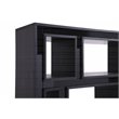 Pemberly Row Contemporary 12-Shelf Ash Black Wood Veneer Bookcase
