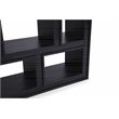 Pemberly Row Contemporary 12-Shelf Ash Black Wood Veneer Bookcase