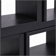 Pemberly Row Contemporary 12-Shelf Ash Black Wood Veneer Bookcase