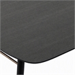 Pemberly Row Addax Solid Wood Extendable Dining Table in Black