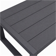 Pemberly Row Modern Aluminum Outdoor Sofa Set in Grey Finish
