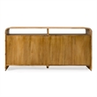 Pemberly Row Modern Natural Acacia Dresser with 6 Drawers