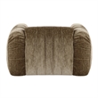 Pemberly Row Modern Olive Green Fabric Lounge Chair with Square Arms