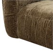 Pemberly Row Modern Olive Green Fabric Lounge Chair with Square Arms