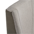 Pemberly Row Contemporary Grey Counter Stool with Antique Brass Legs