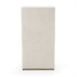 Pemberly Row Set of 2 Modern Beige Fabric Dining Chairs with Brass Legs