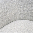 Pemberly Row Swivel Chair Upholstered in Off White Textile Fabric