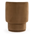 Pemberly Row Modern Swivel Dining Chair in Vesper Tobacco Fabric