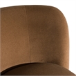 Pemberly Row Modern Swivel Dining Chair in Vesper Tobacco Fabric