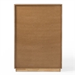 Pemberly Row Modern Natural Wood Chest with 5 Drawers