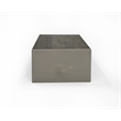 Pemberly Row Modern Solid Wood & Concrete Coffee Table in Dark Gray/Walnut