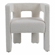 Pemberly Row Modern Fabric Upholstered Dining Chair in White