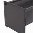 Pemberly Row Modern Stainless Steel Saddle Leather Magazine Rack in Gray