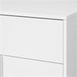 Pemberly Row Nicla 5-Drawer Modern Soft-Closing Chest in White MDF Wood