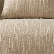 Pemberly Row Modern Beige Fabric Accent Chair with Curved Arms