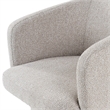 Pemberly Row Fully Upholstered Light Gray Dining Chair with Windsor Back