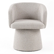 Pemberly Row Fully Upholstered Light Gray Dining Chair with Windsor Back