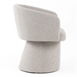 Pemberly Row Fully Upholstered Light Gray Dining Chair with Windsor Back