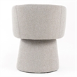 Pemberly Row Fully Upholstered Light Gray Dining Chair with Windsor Back