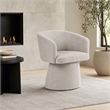 Pemberly Row Fully Upholstered Light Gray Dining Chair with Windsor Back