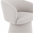Pemberly Row Fully Upholstered Light Gray Dining Chair with Windsor Back