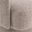 Pemberly Row Brown Polyester Upholstered Accent Chair with Square Arms
