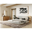 Pemberly Row Modern Oak Mirror with Rectangular Frame