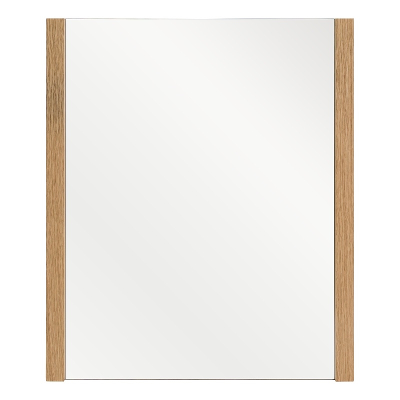 Pemberly Row Modern Oak Mirror with Rectangular Frame