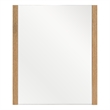 Pemberly Row Modern Oak Mirror with Rectangular Frame