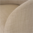 Pemberly Row Modern Beige Polyester Accent Chair with Ash Frame