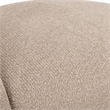 Pemberly Row Modern Beige Fabric Swivel Accent Chair with Metal Base