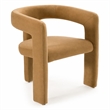 Pemberly Row Tan Dining Chair with Polyester Upholstery and Iron Legs