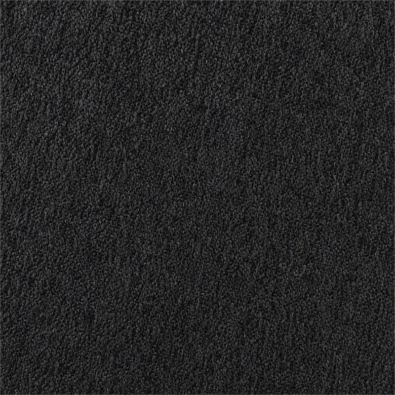 Pemberly Row Modern Black Fabric Accent Chair with Oak Wood Frame