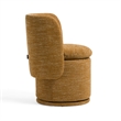 Pemberly Row Modern Mustard Fabric Swivel Dining Chair