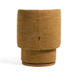 Pemberly Row Modern Mustard Fabric Swivel Dining Chair