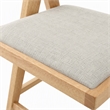 Pemberly Row Modern Beige Counter Stool Set of 2 in Rubberwood Natural Finish