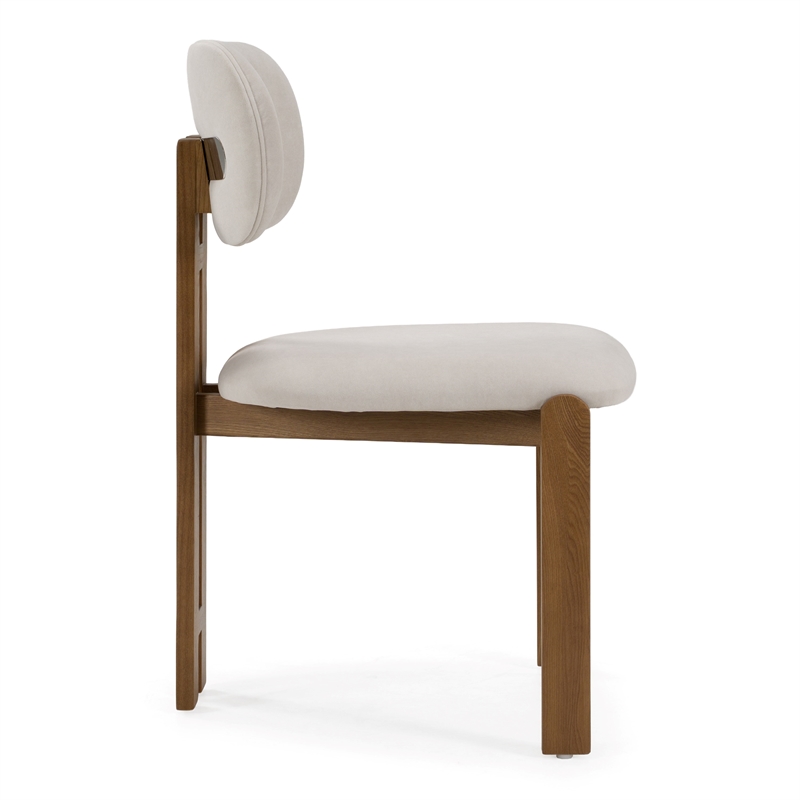 Pemberly Row Modern Light Grey Upholstered Dining Chair