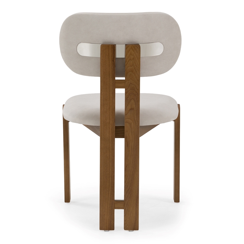 Pemberly Row Modern Light Grey Upholstered Dining Chair