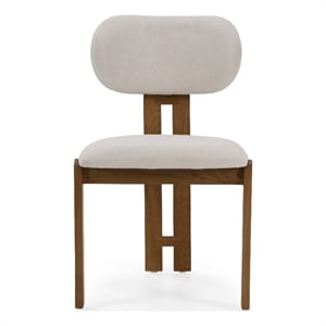Pemberly Row Modern Light Grey Upholstered Dining Chair