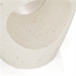 Pemberly Row Modern Terrazzo Concrete Dining Stool in White