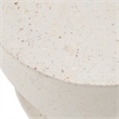 Pemberly Row Modern Terrazzo Concrete Dining Stool in White
