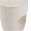 Pemberly Row Modern Terrazzo Concrete Dining Stool in White