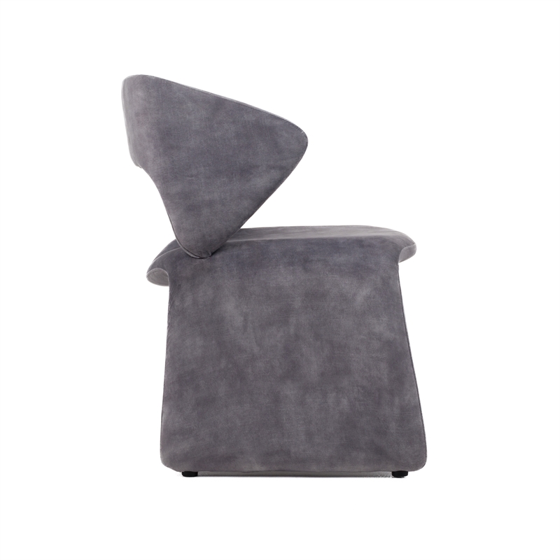 Pemberly Row Modern Light Gray Accent Chair with Foam Seating
